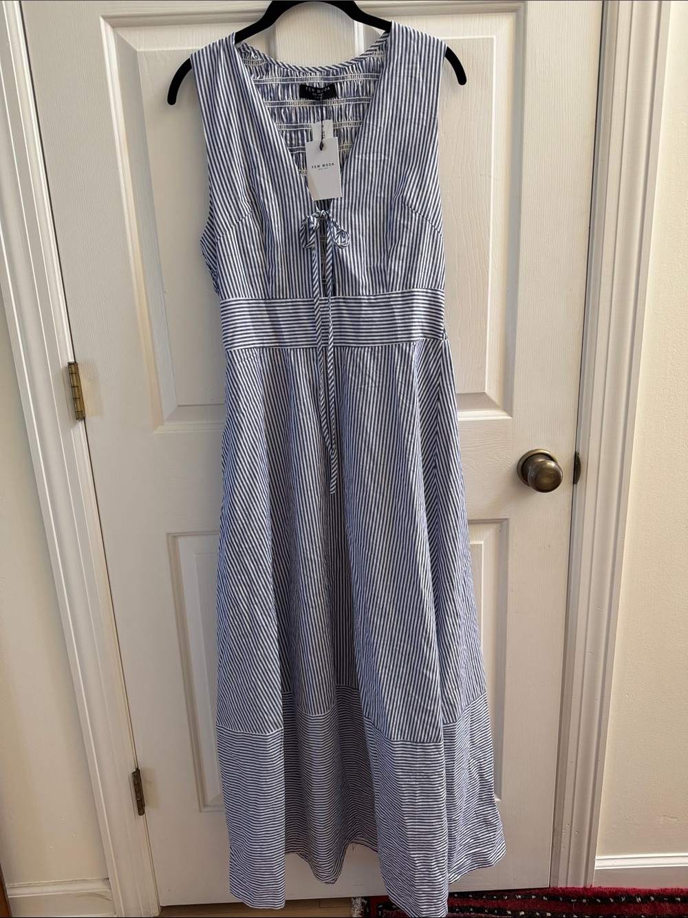 Few Moda NWT Striped Blue & White Maxi Dress